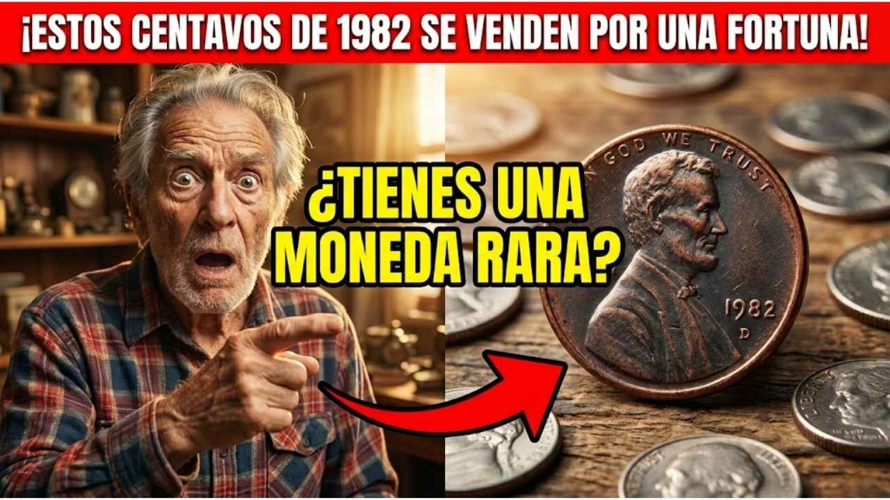 ¡Estos centavos de 1982 se venden por una fortuna! ¿Tienes una moneda rara?